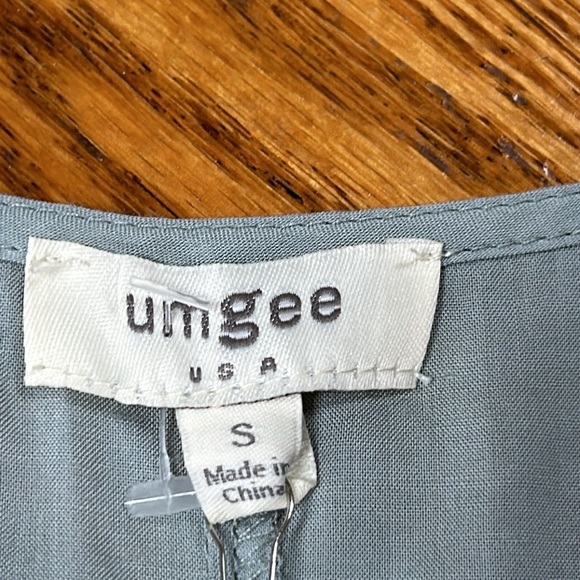 Umgee Shake it Off style green sleeveless dress. Fringe front. Size Small. NWT - Picture 4 of 12